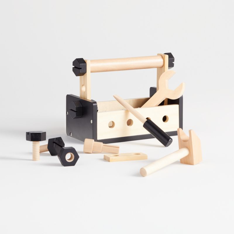 Crate & Kids Wooden Toy Tool Box.