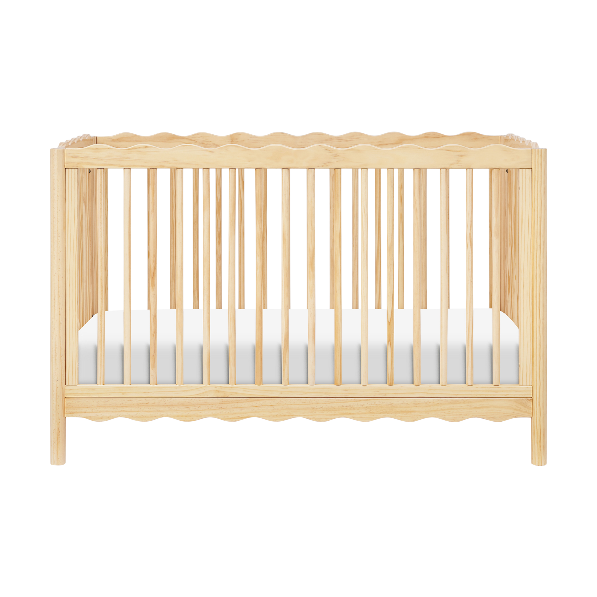 babyletto Swell 4-in-1 Convertible Crib with Conversion Kit - Blonde.
