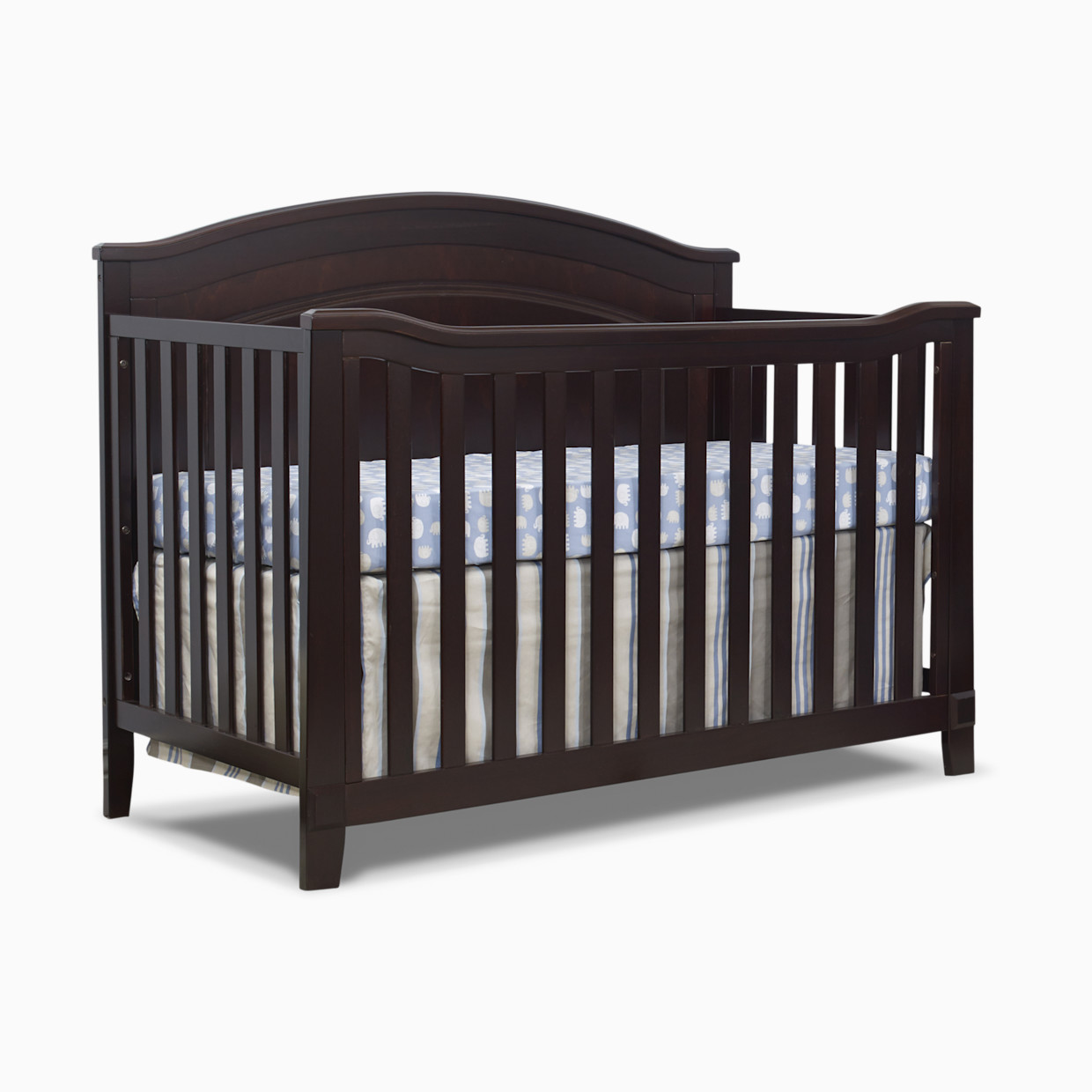 Sorelle Berkley Round Top Panel Crib - Espresso.
