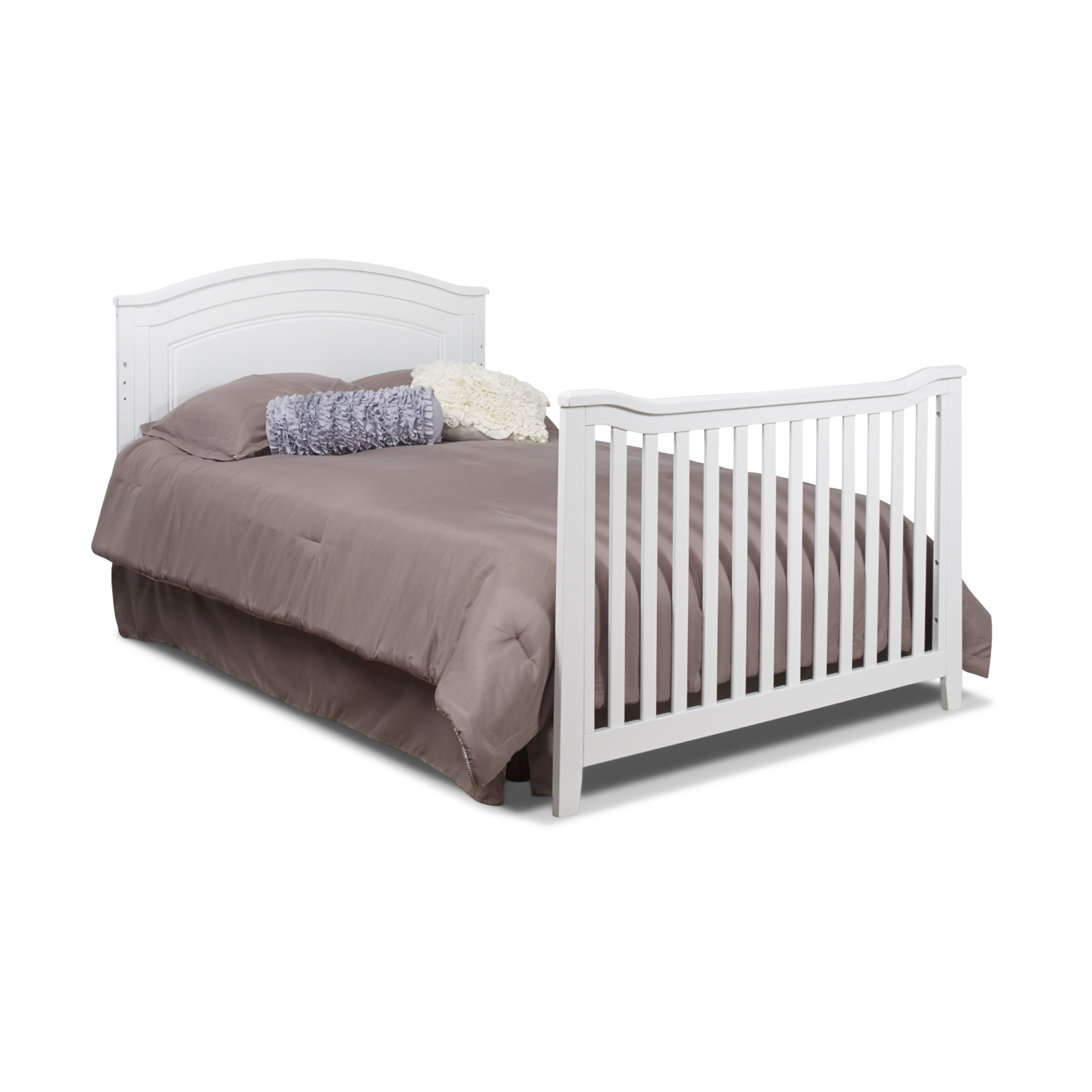 Sorelle Berkley Round Top Panel Crib - White.