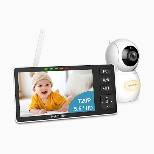 HelloBaby 5.5" HD Non-WiFi Video Baby Monitor with Split Screen.