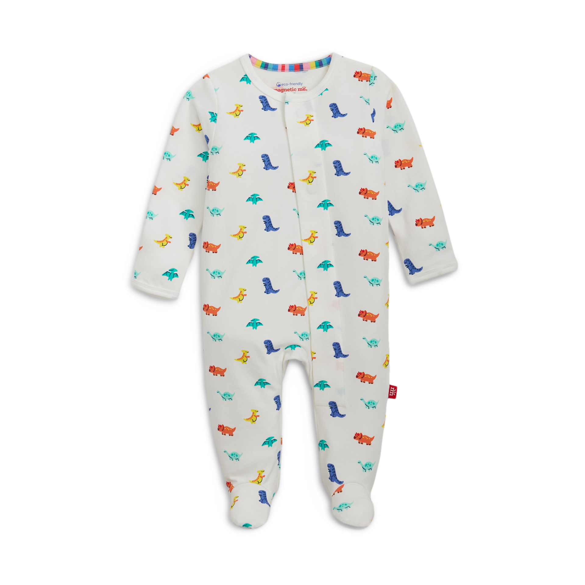 Magnetic Me Cloudstretch Magnetic 4-Pack Footie - Blue Multi, 0-3 M.