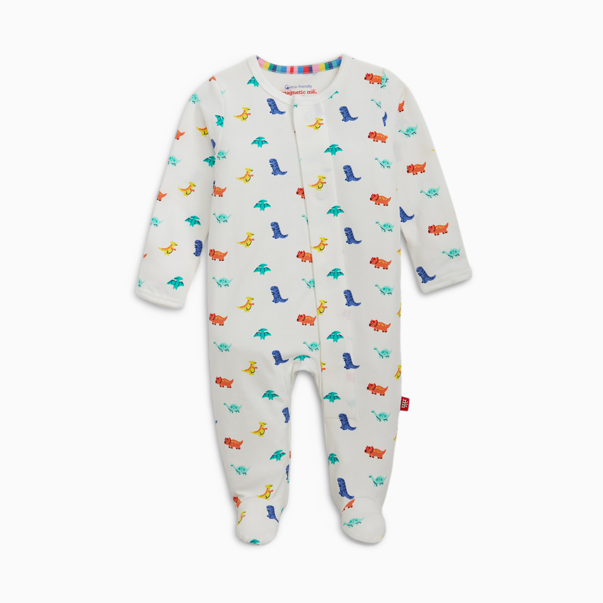 Magnetic Me Cloudstretch Magnetic 4-Pack Footie - Blue Multi, 0-3 M.