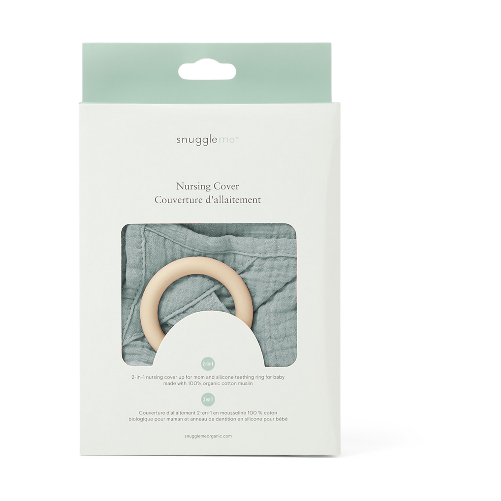 Snuggle Me Organic Nursing Cover - Slate.