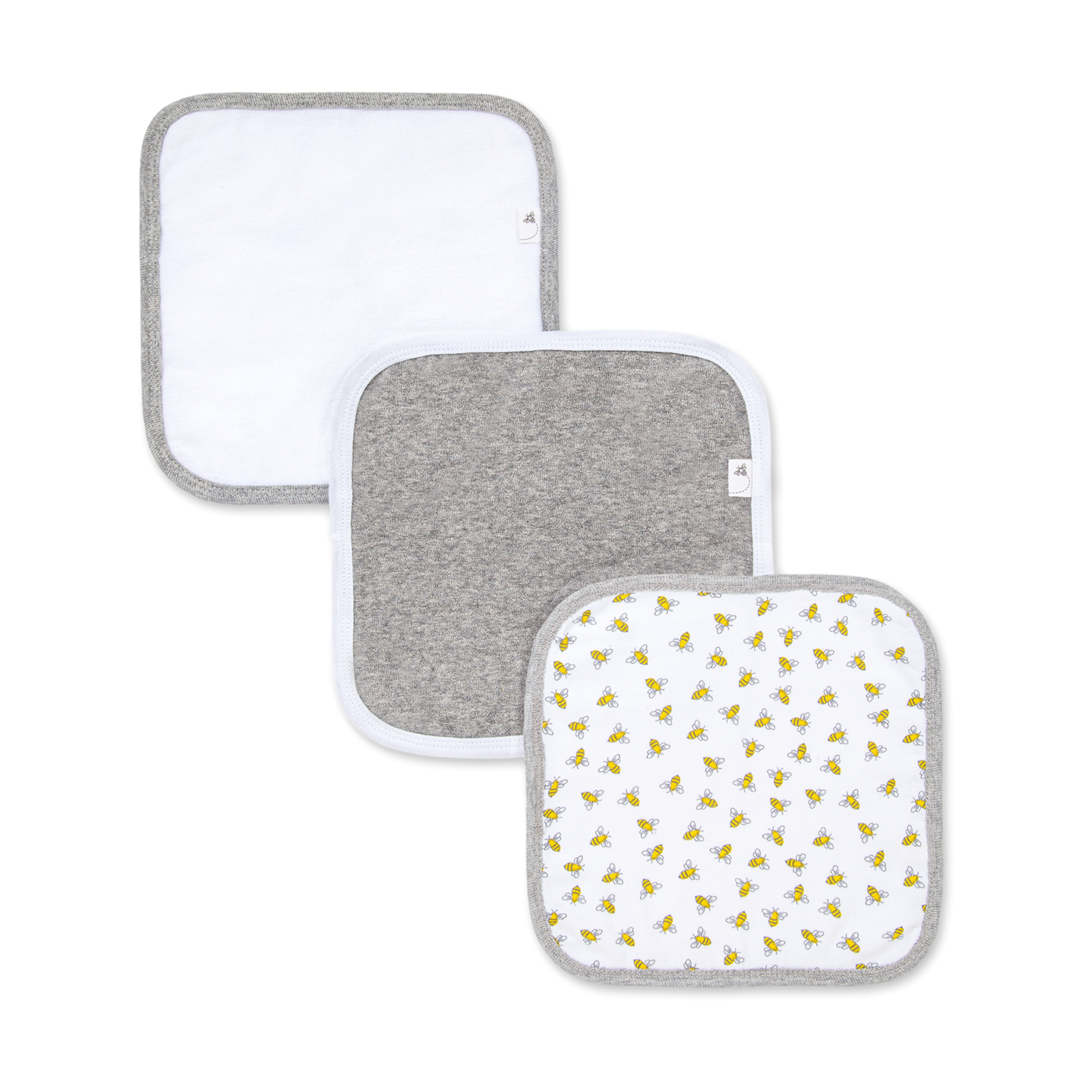 Burt's Bees Baby Organic Washcloth Bundle (6 Pack) Grey Babylist Shop