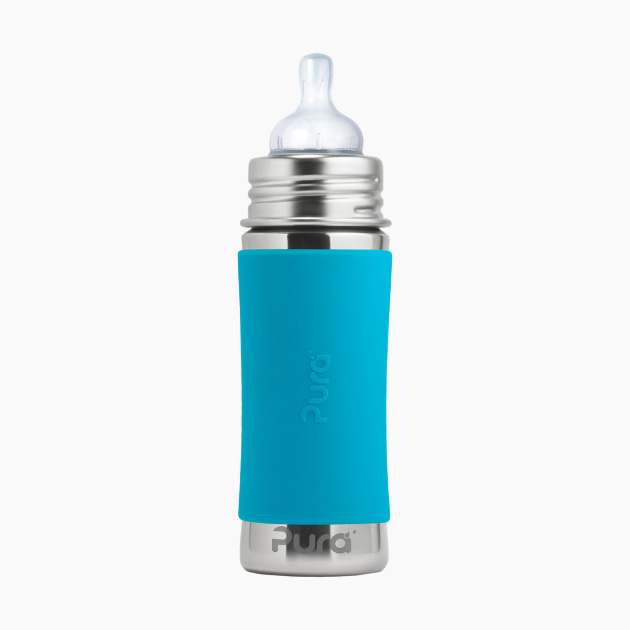 Pura Stainless Steel Baby Bottle - Aqua, 9oz.