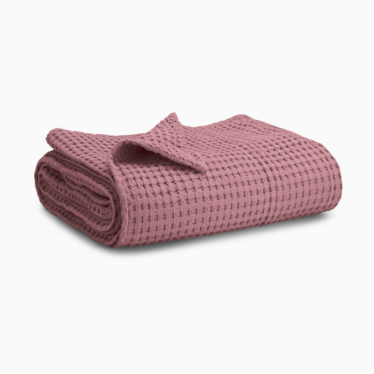 Comfy Cubs Waffle Weave Baby Blanket - Mauve.