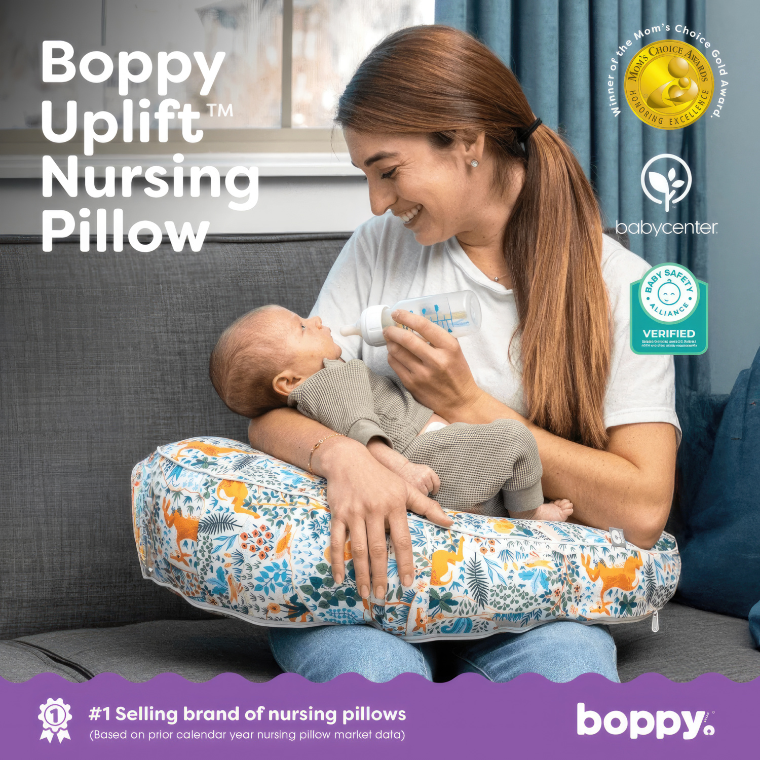 Boppy Uplift Nursing Pillow.