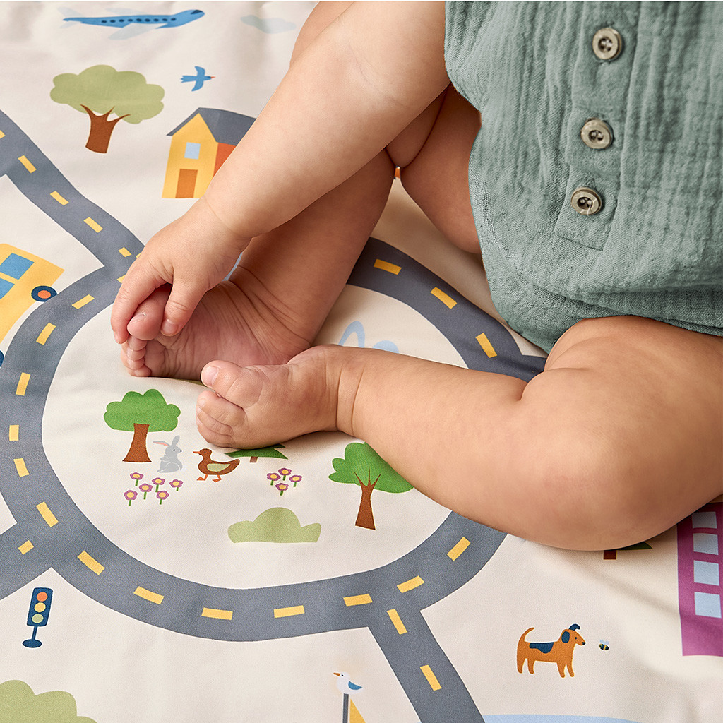 Itzy Ritzy Itzy Wagon Play Mat - Multi-Color.