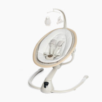 Maxi-Cosi Cassia Baby Swings for Infants: Smart Portable Baby Swing with Music, Lightweight & Foldable Baby Swing, 360 Rotation Infant Swing, Classic Oat