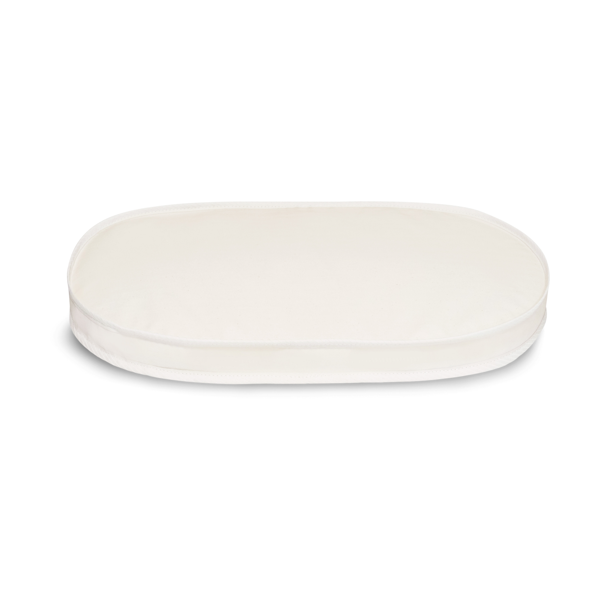 Naturepedic Organic Cotton Oval Baby Crib Mattress.