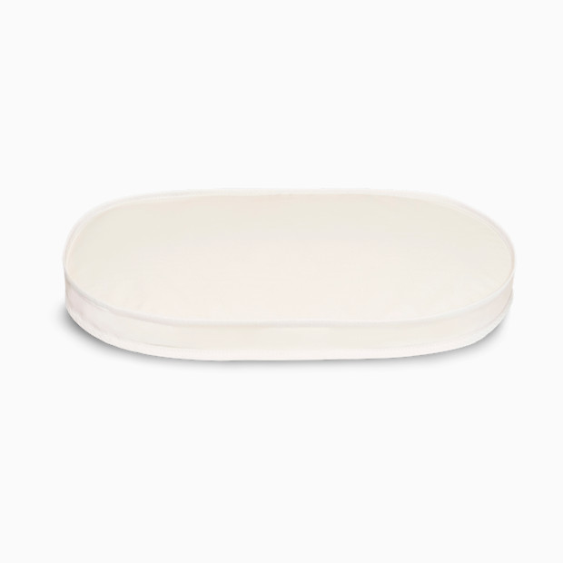 Naturepedic Organic Cotton Oval Baby Crib Mattress.