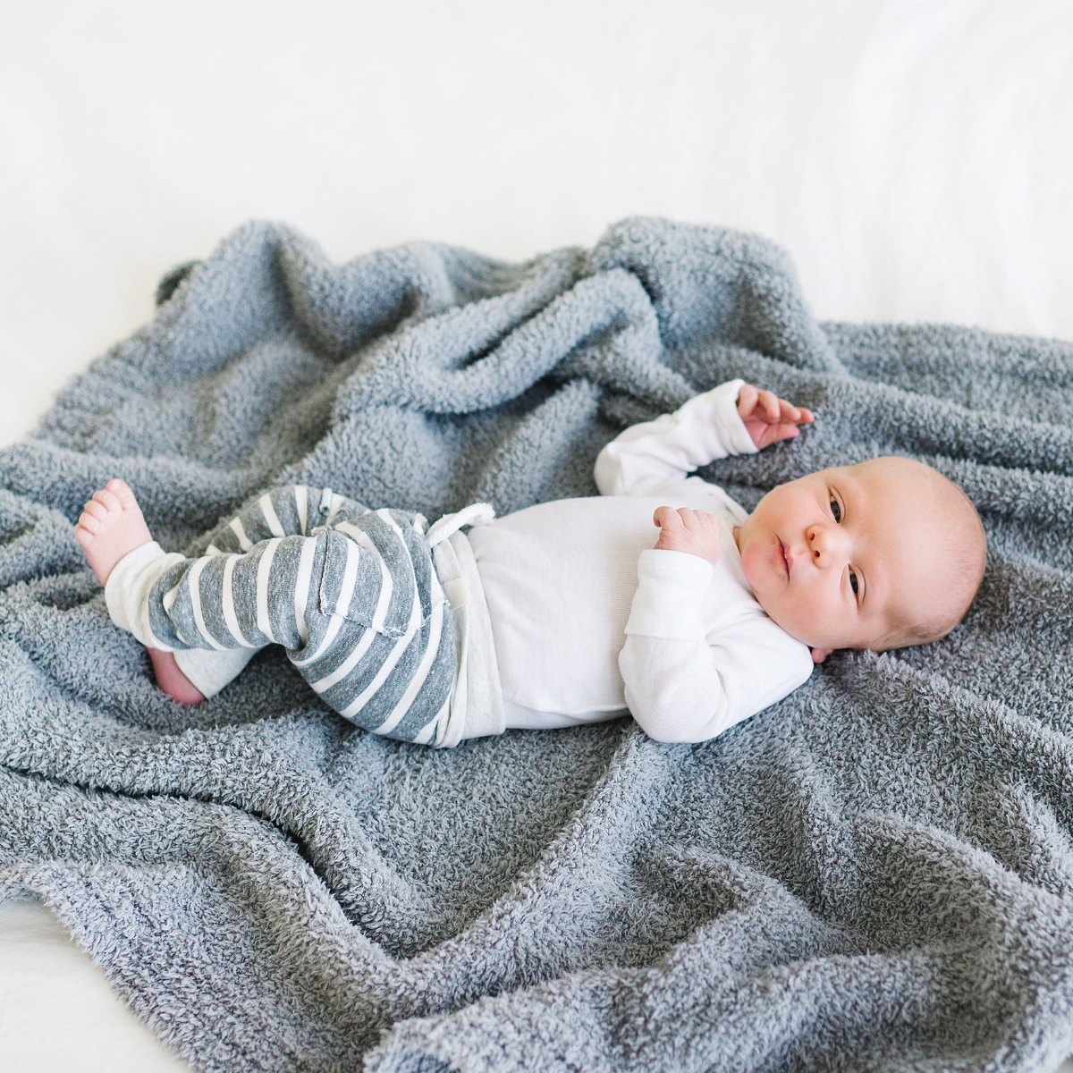 Saranoni Bamboni Receiving Blanket Gray Babylist Shop