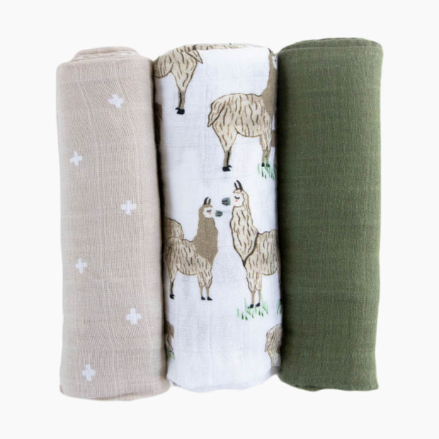 Little Unicorn Cotton Muslin Swaddle Blanket 3 Pack - Llama Llama.