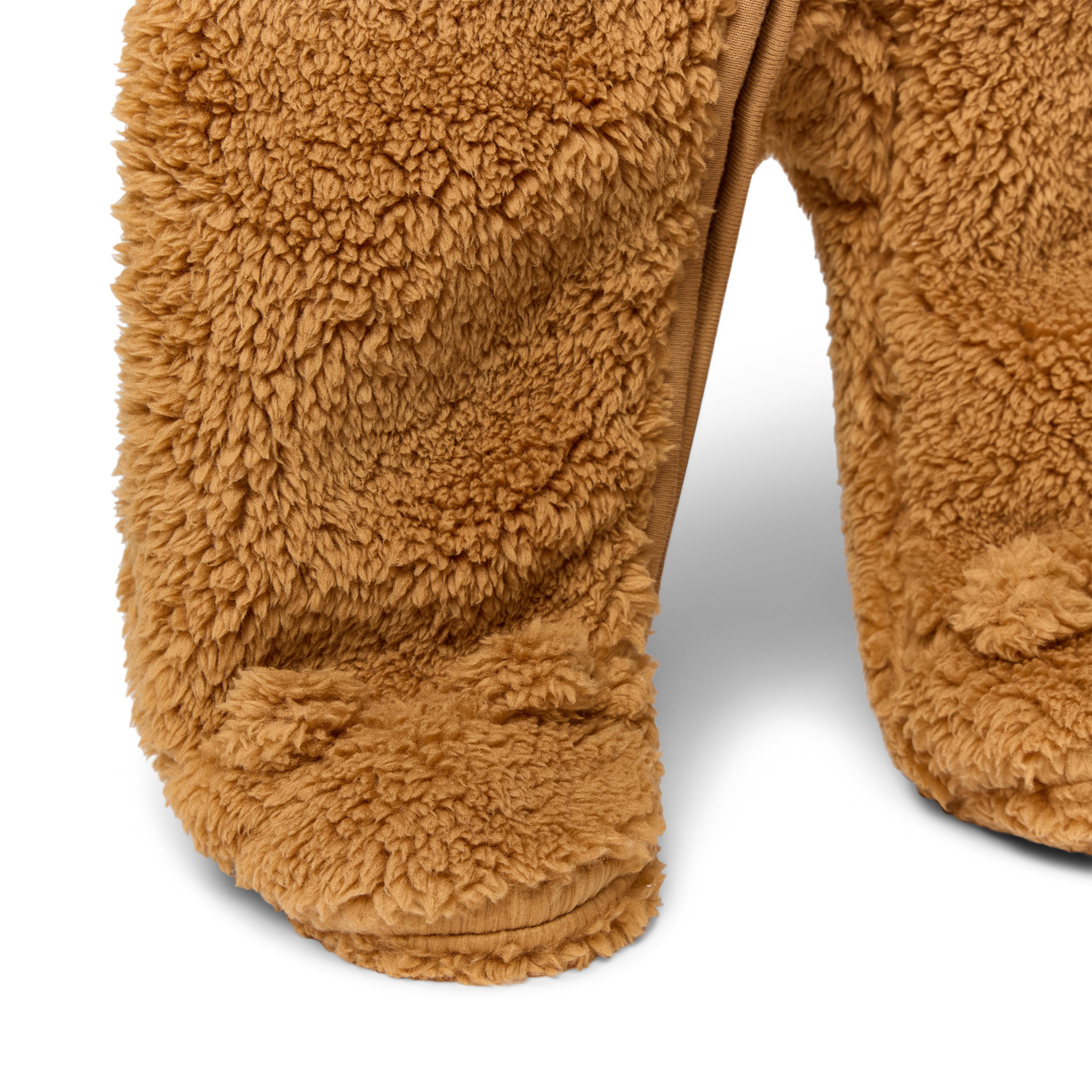 Small Story High-Pile Fleece Bunting - Hazelnut, Newborn.