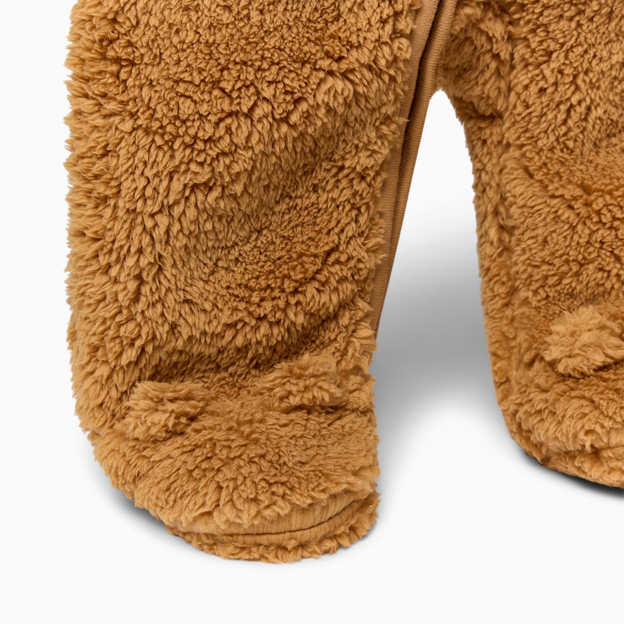 Small Story High-Pile Fleece Bunting - Hazelnut, Newborn.