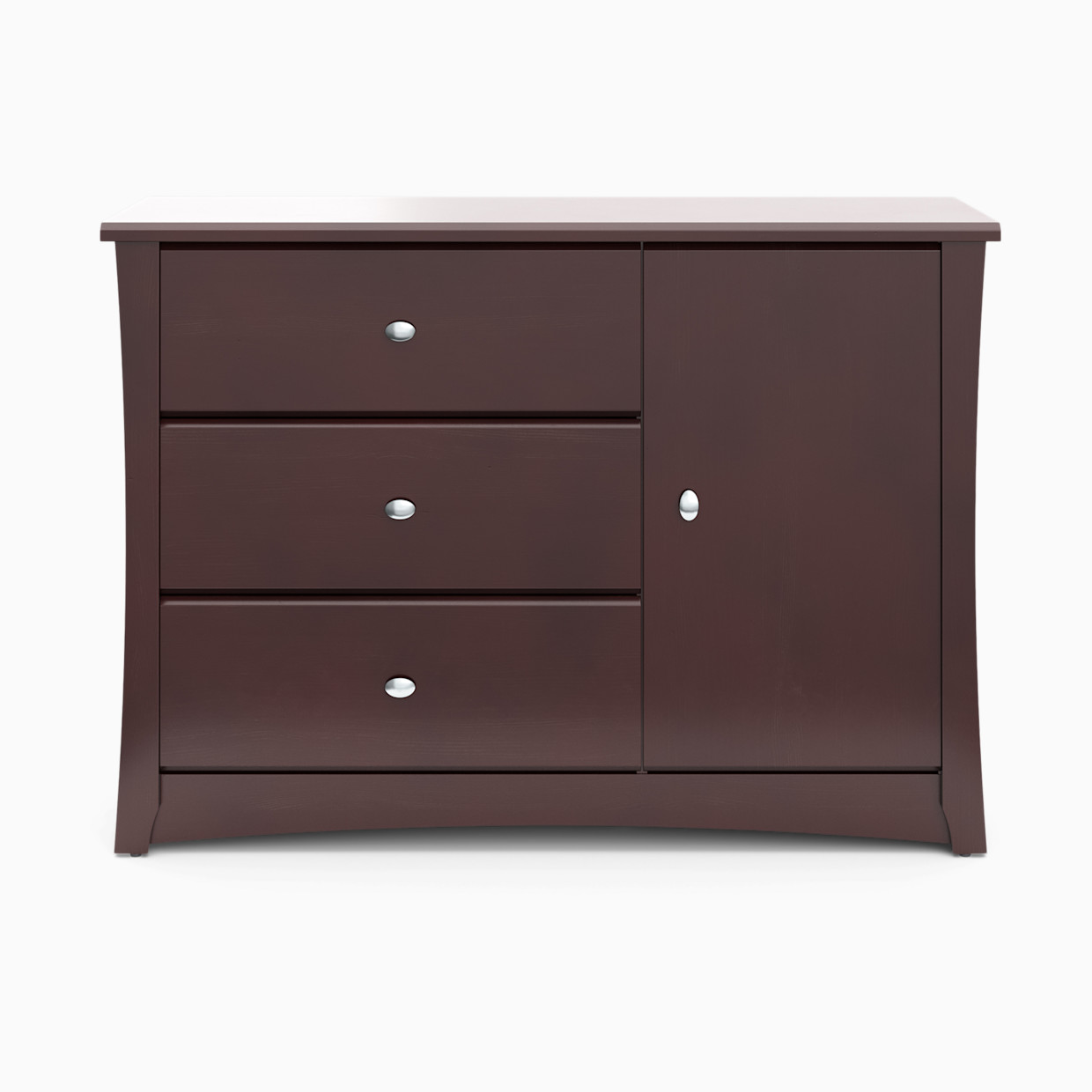 Storkcraft Crescent 3 Drawer Combo Dresser - Espresso.