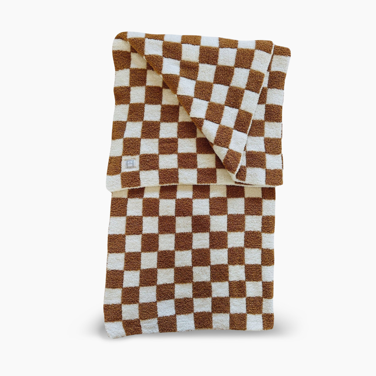 Zalamoon Checkered Solo Blanket - Sienna, 30x40.