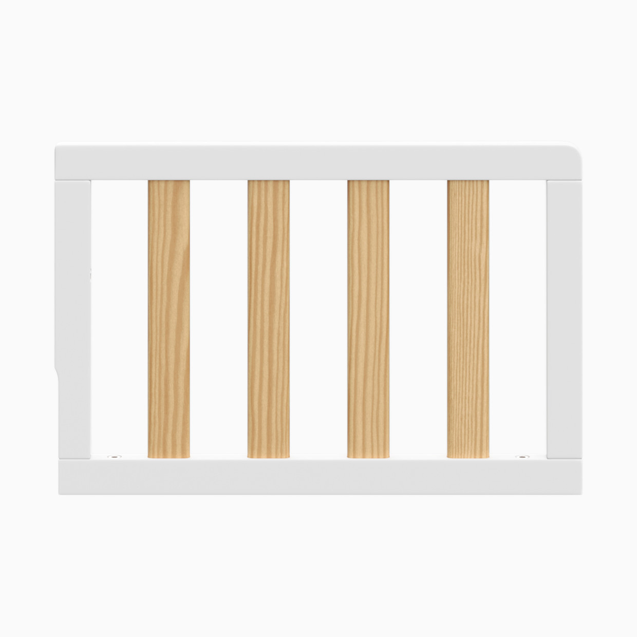 Storkcraft Universal Toddler Guardrail (Slats) - White And Natural.