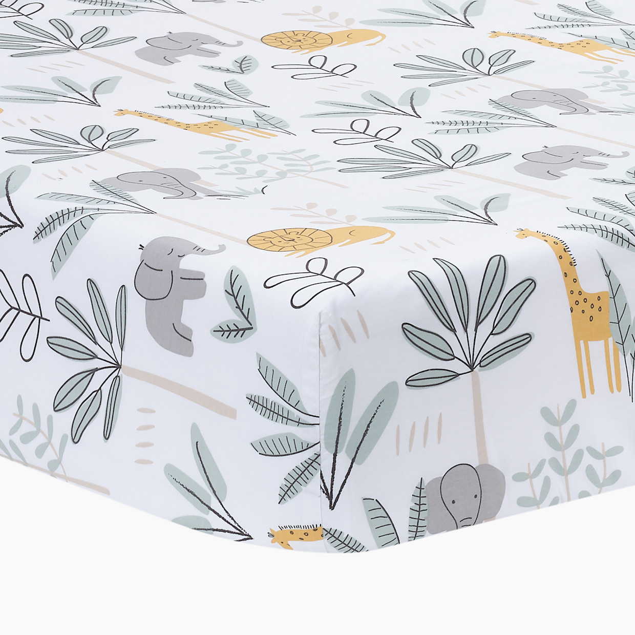 Lambs & Ivy 3-Piece Crib Bedding Set - Jungle Adventure.