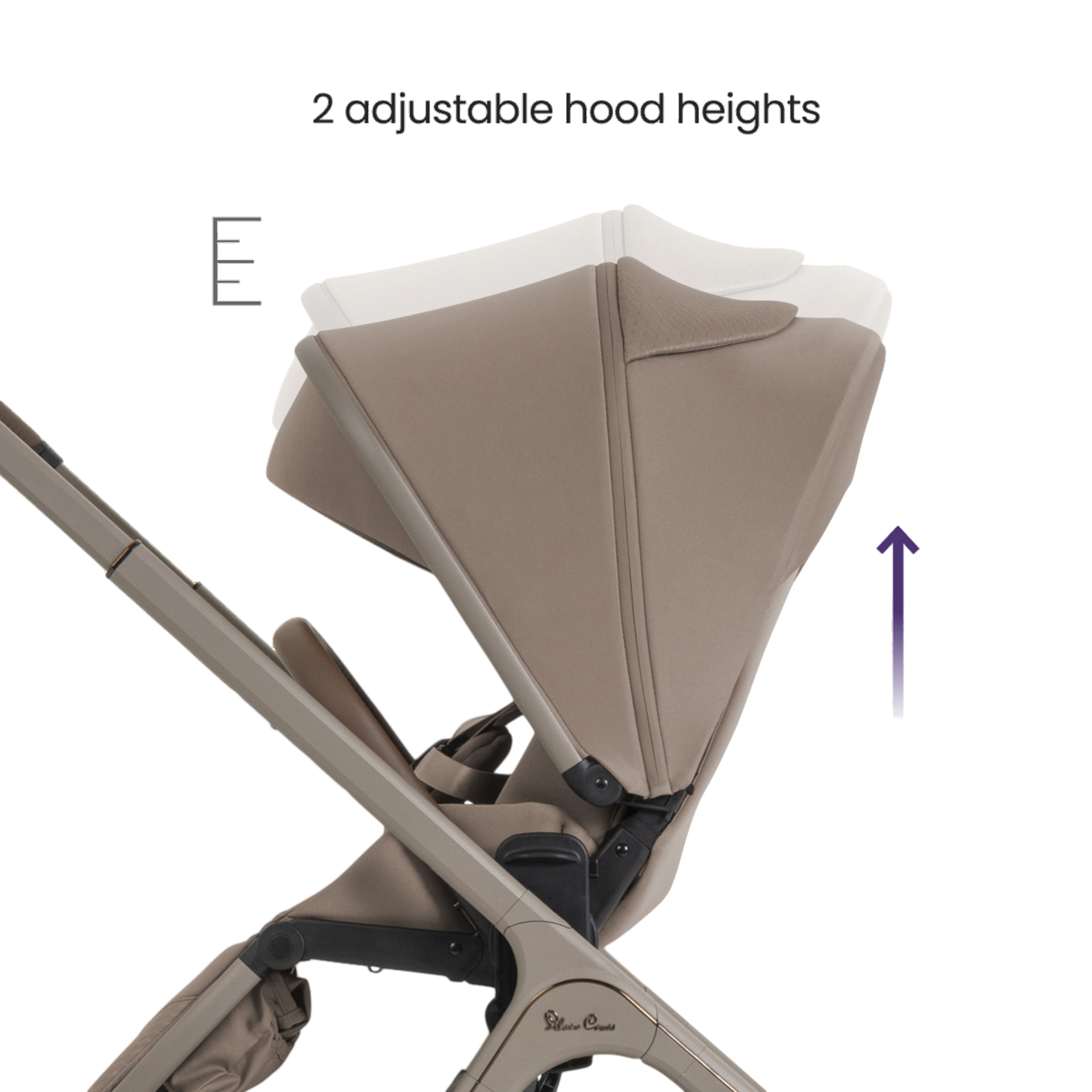 Silver Cross Cove 2 Full-Size All-Terrain Stroller - Champagne.