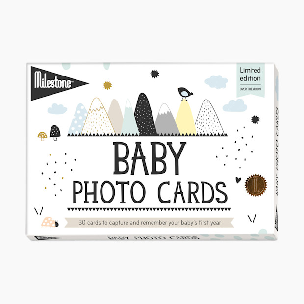 Milestone Baby's First Year Over the Moon Photo Cards.