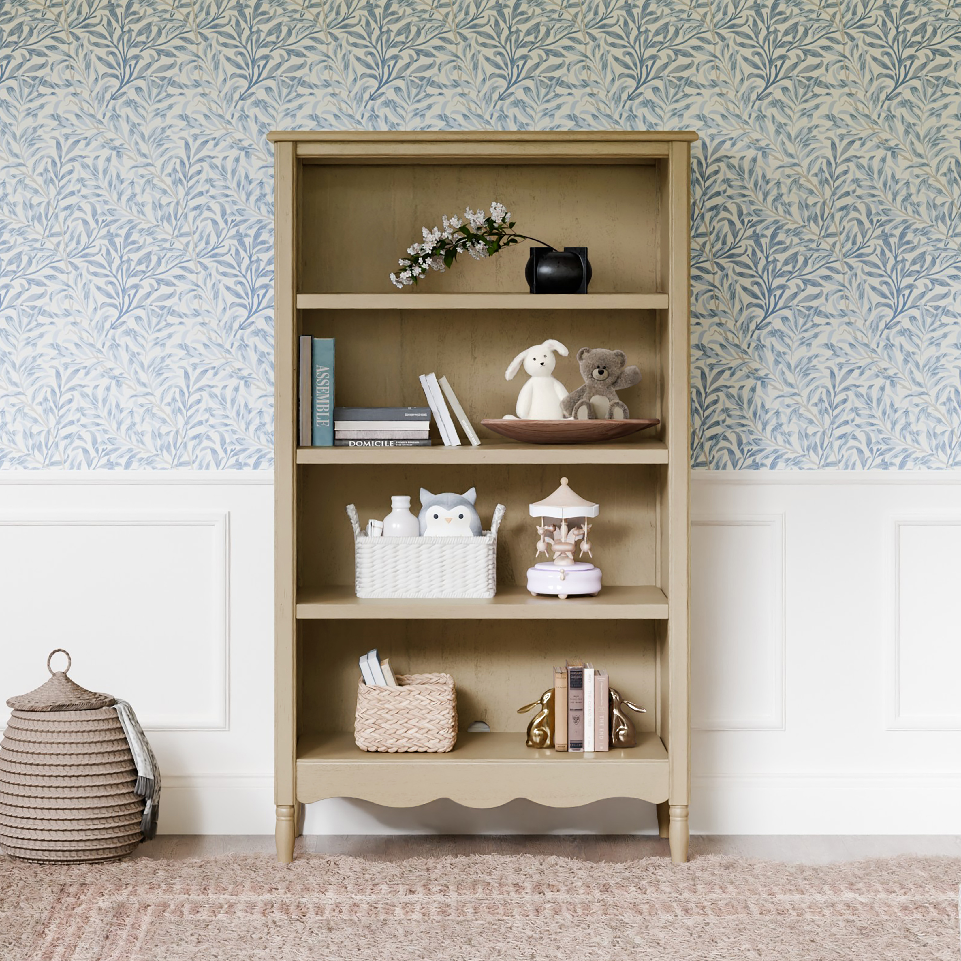Namesake Liberty Assembled Bookcase - Washed Pine.
