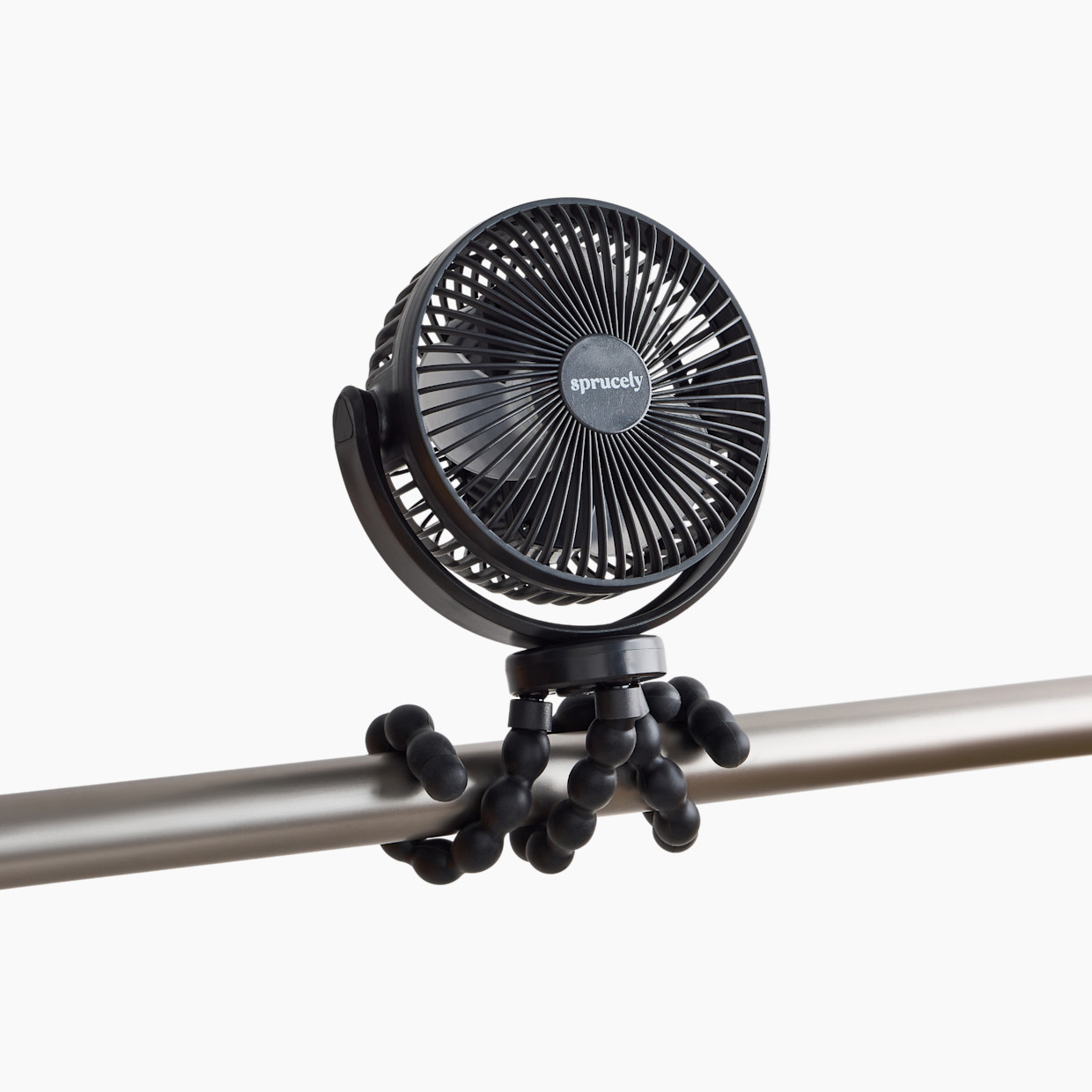 Sprucely Portable Stroller Fan - Black.