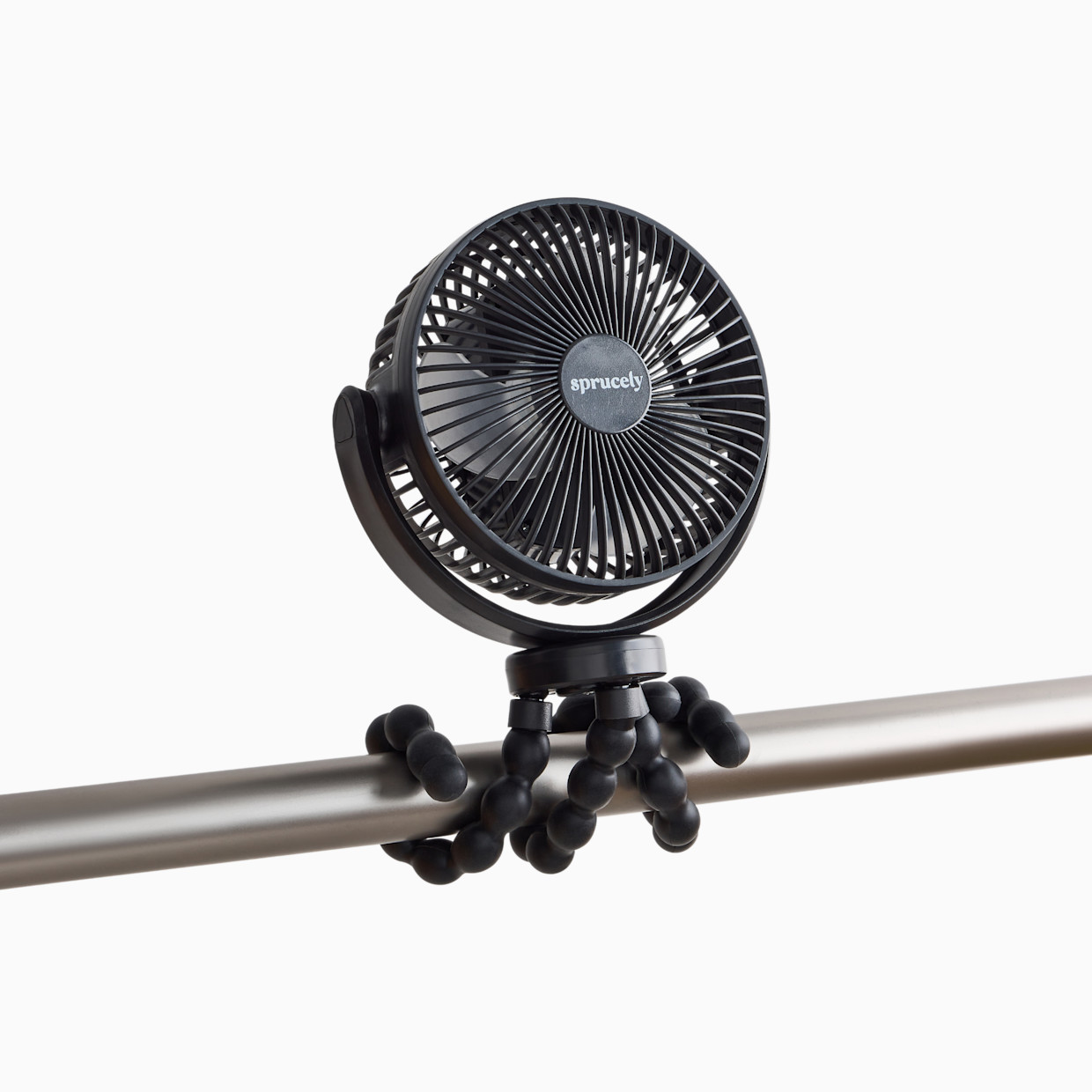 Sprucely Portable Stroller Fan - Black.