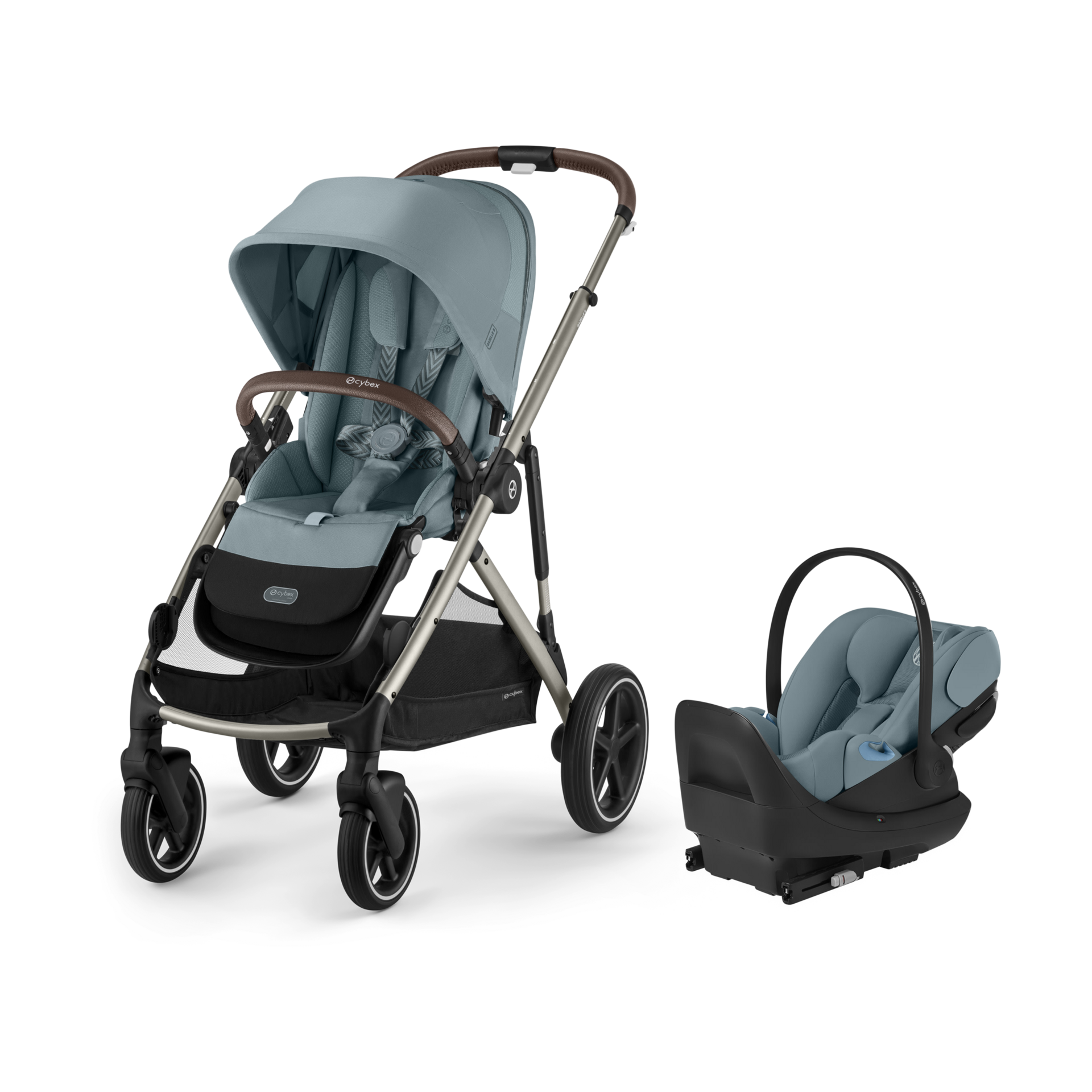 Thumbnail of Taupe Frame With Stormy Blue Seat