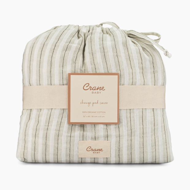 Crane Baby Avery Organic Cotton Change Pad Cover - Stripe.