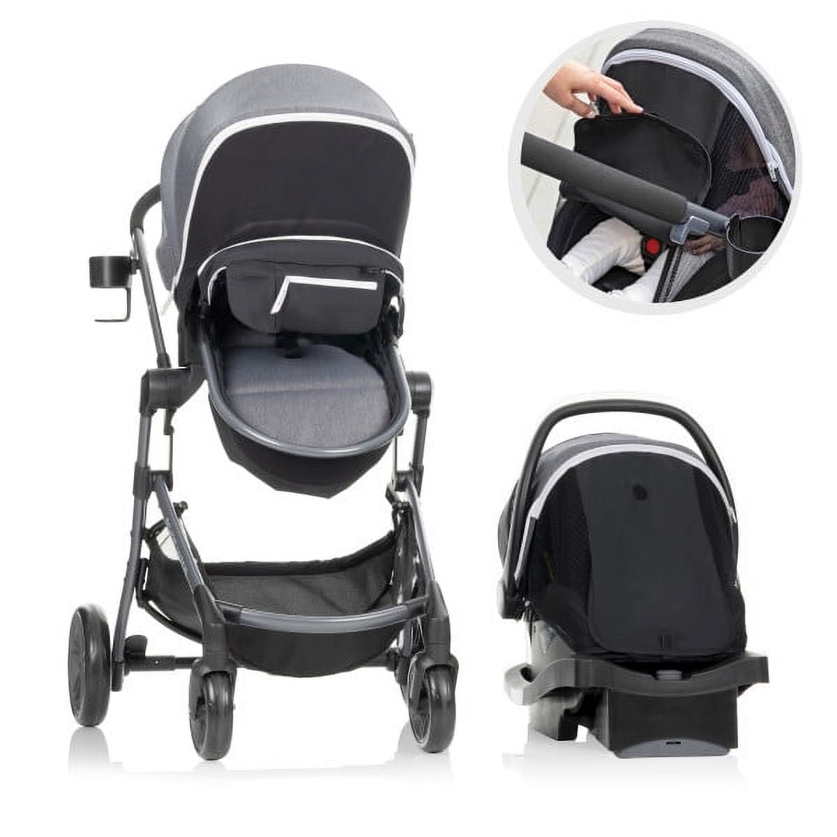 Evenflo Pivot Vizor Travel System.