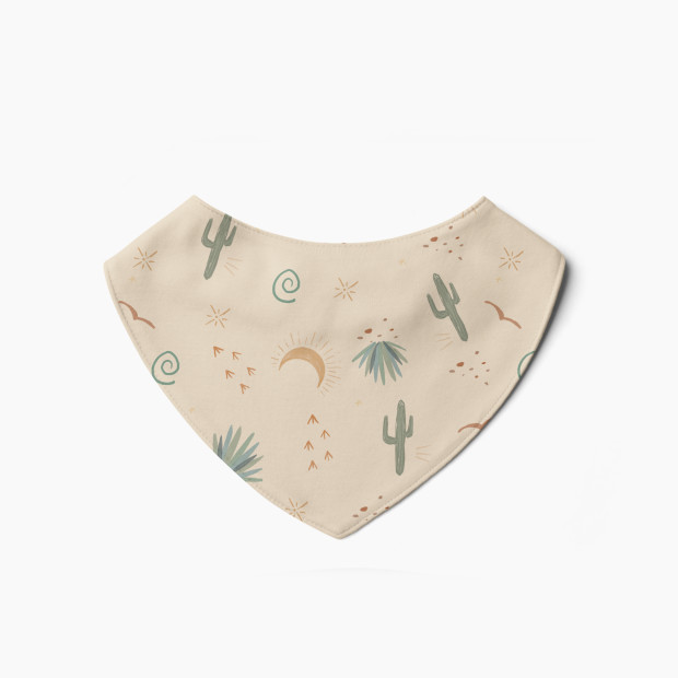 Goumi Kids x Babylist Bamboo & Organic Cotton Bandana Bibs (2 Pack) - Fern + Cactus.