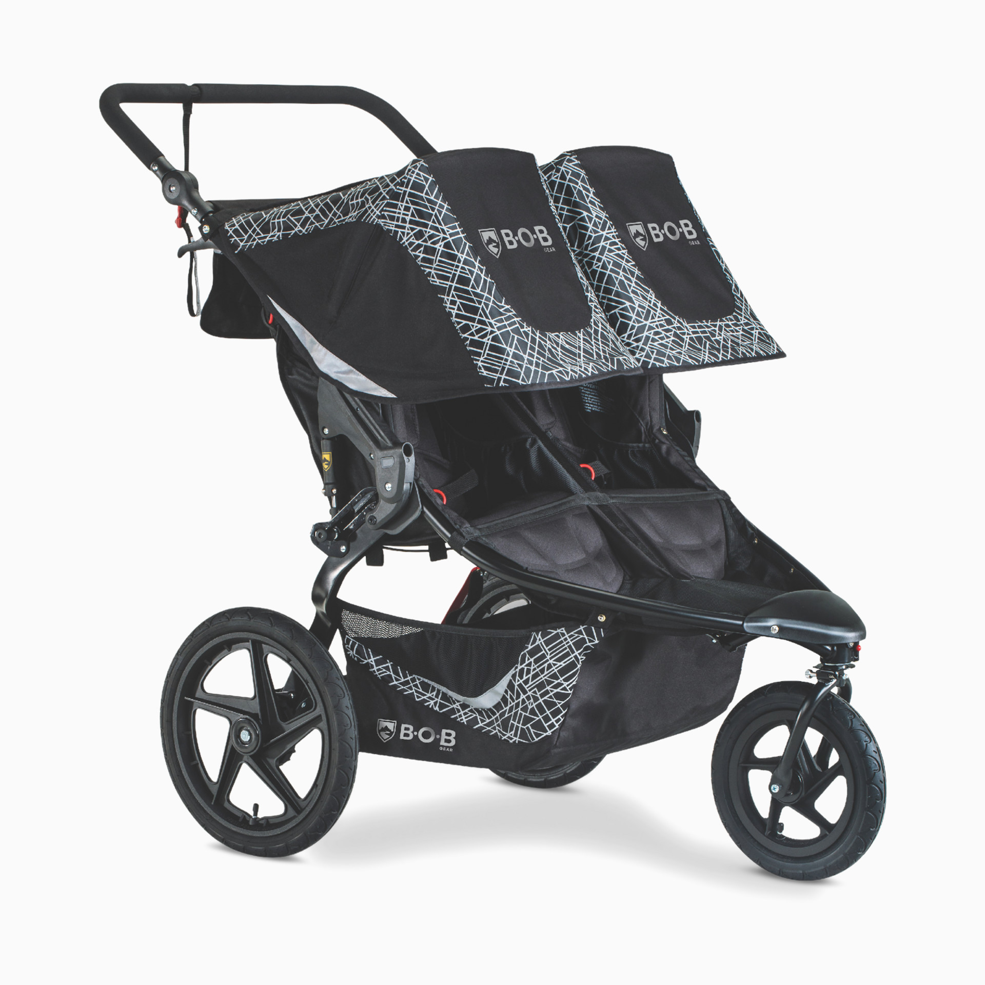 BOB Gear Revolution Flex 3.0 Duallie Double Jogging Stroller - Graphite  Black | Babylist Shop
