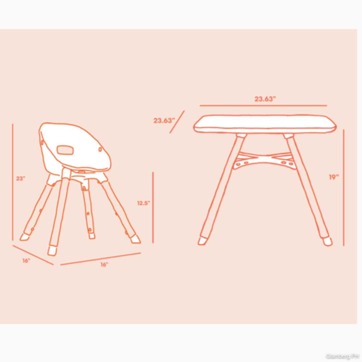 Lalo The Play Kit - Natural/Grapefruit.