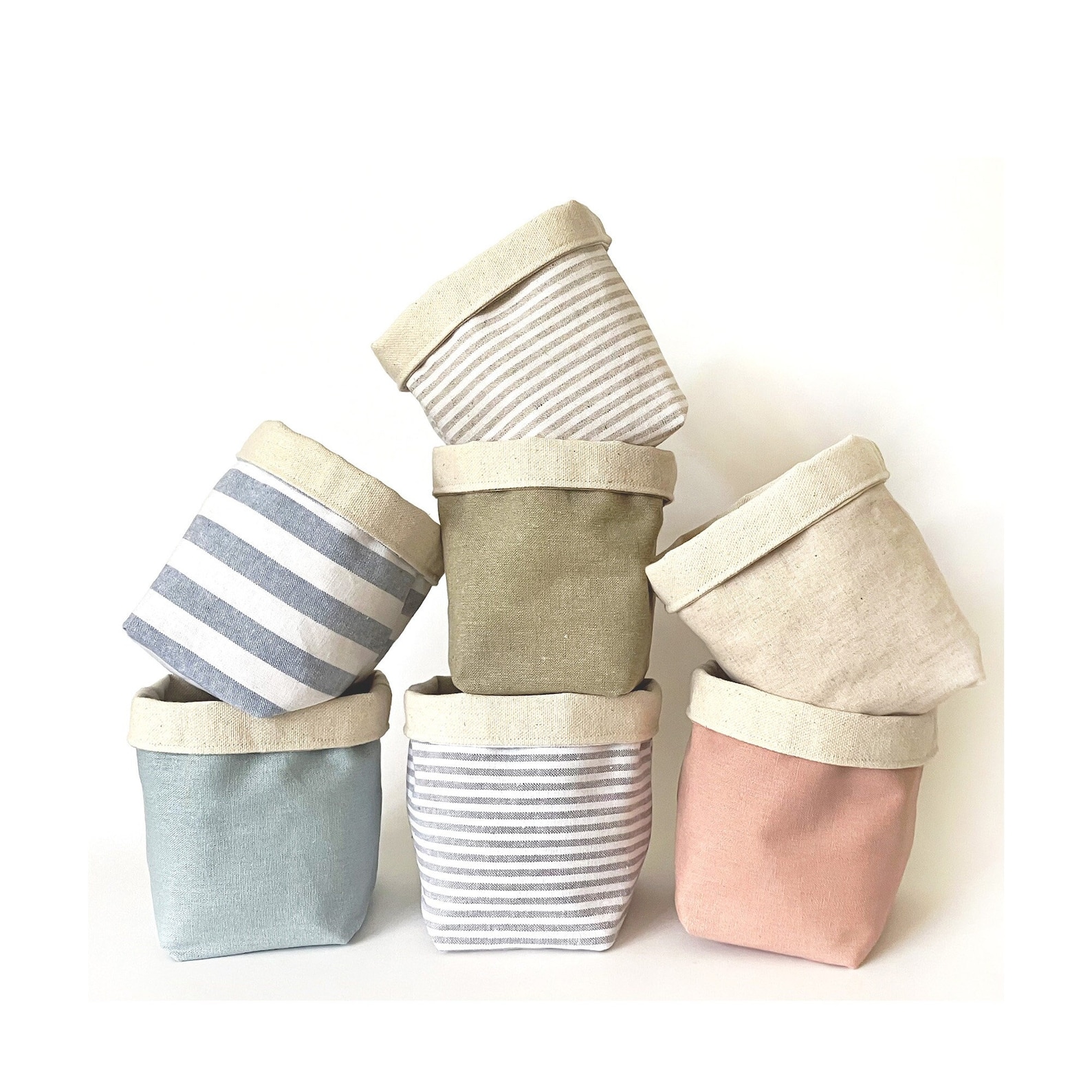 Linen & Canvas Fabric Basket.