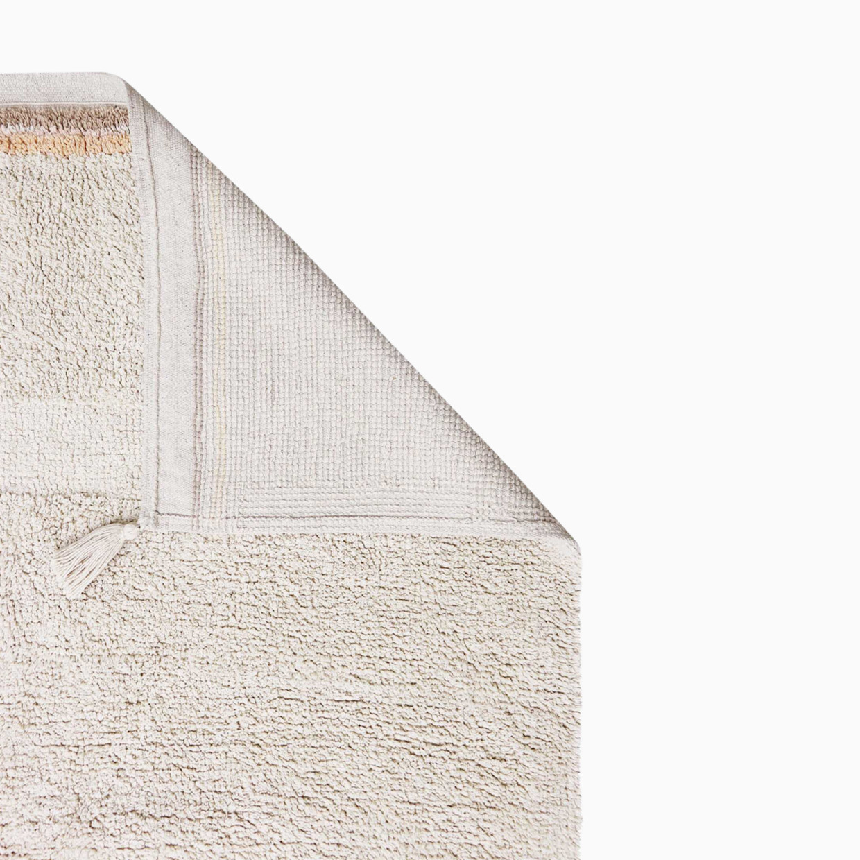 Lorena Canals Bloom Washable Rug - Natural, 6' 7" X 9' 10'.