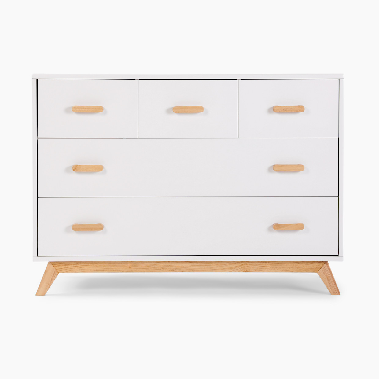 dadada Soho 5-Drawer Dresser - White/Natural.