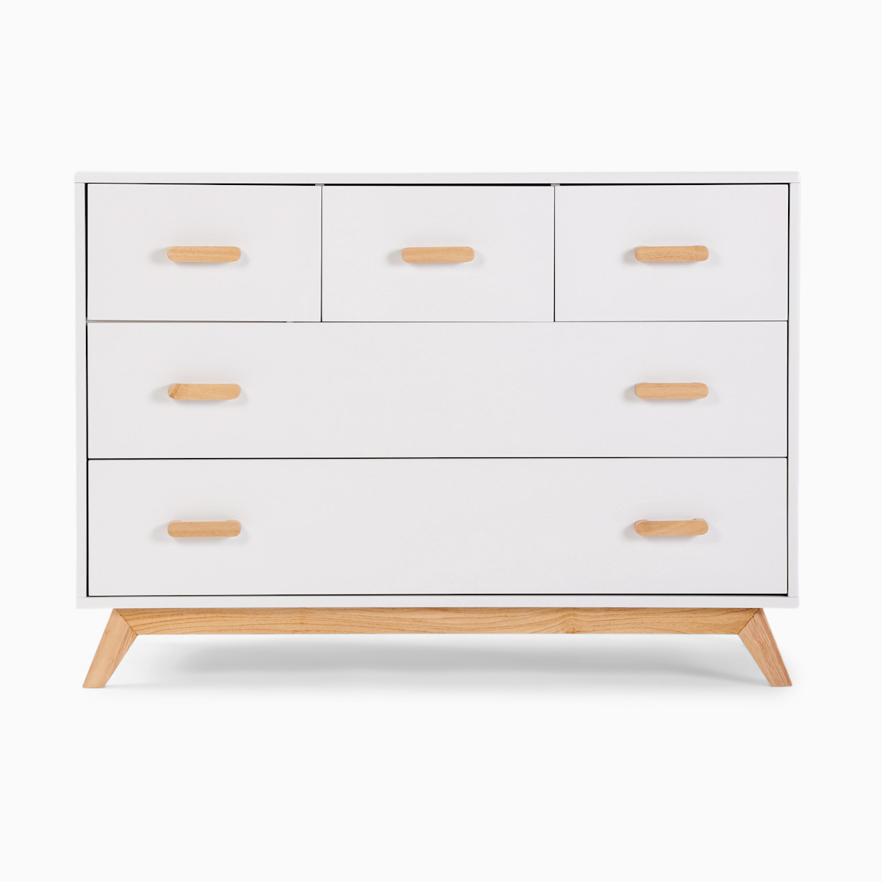 dadada Soho 5-Drawer Dresser - White/Natural.