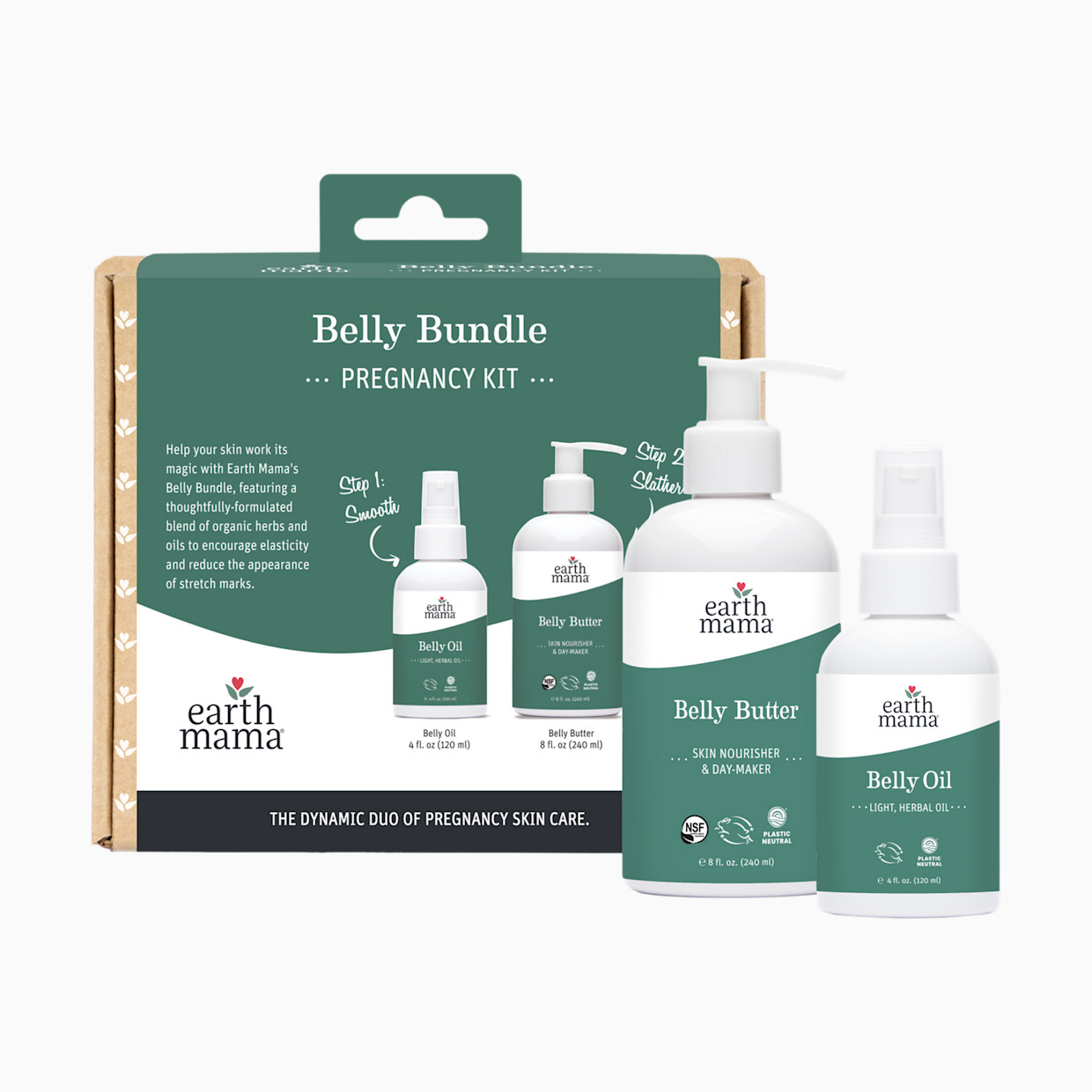 Earth Mama Belly Bundle Pregnancy Skincare Kit.