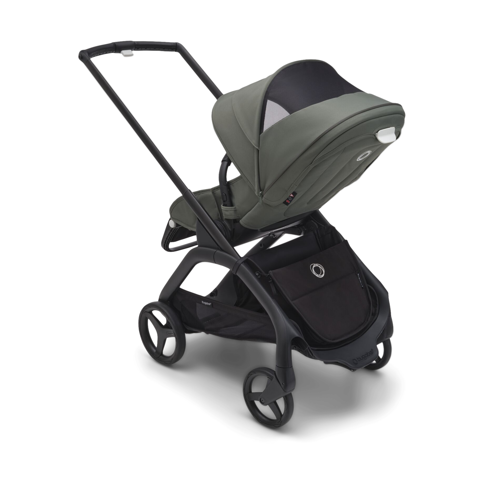 Bugaboo Dragonfly Seat Complete Stroller - Black/Forest Green-Forest Green.