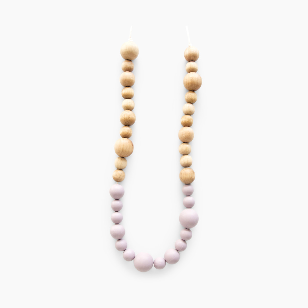 Loulou Lollipop Leia Teething Necklace - Lilac (Dusty Mauve).