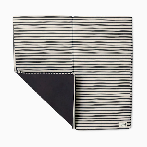 Toki Kids Standard Organic Cotton Play Mat - Bold Stripe.