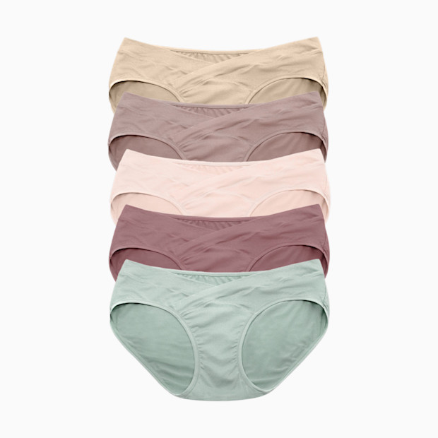 Kindred Bravely Under-the-Bump Maternity Bikini Underwear (5-Pack).