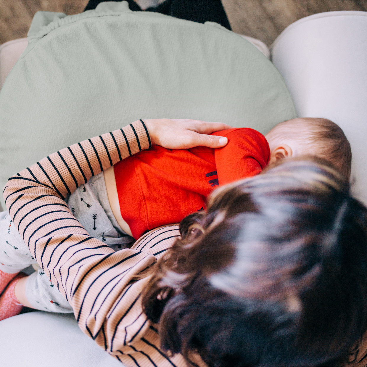 My Brest Friend Deluxe Nursing Pillow - Soft Sage.