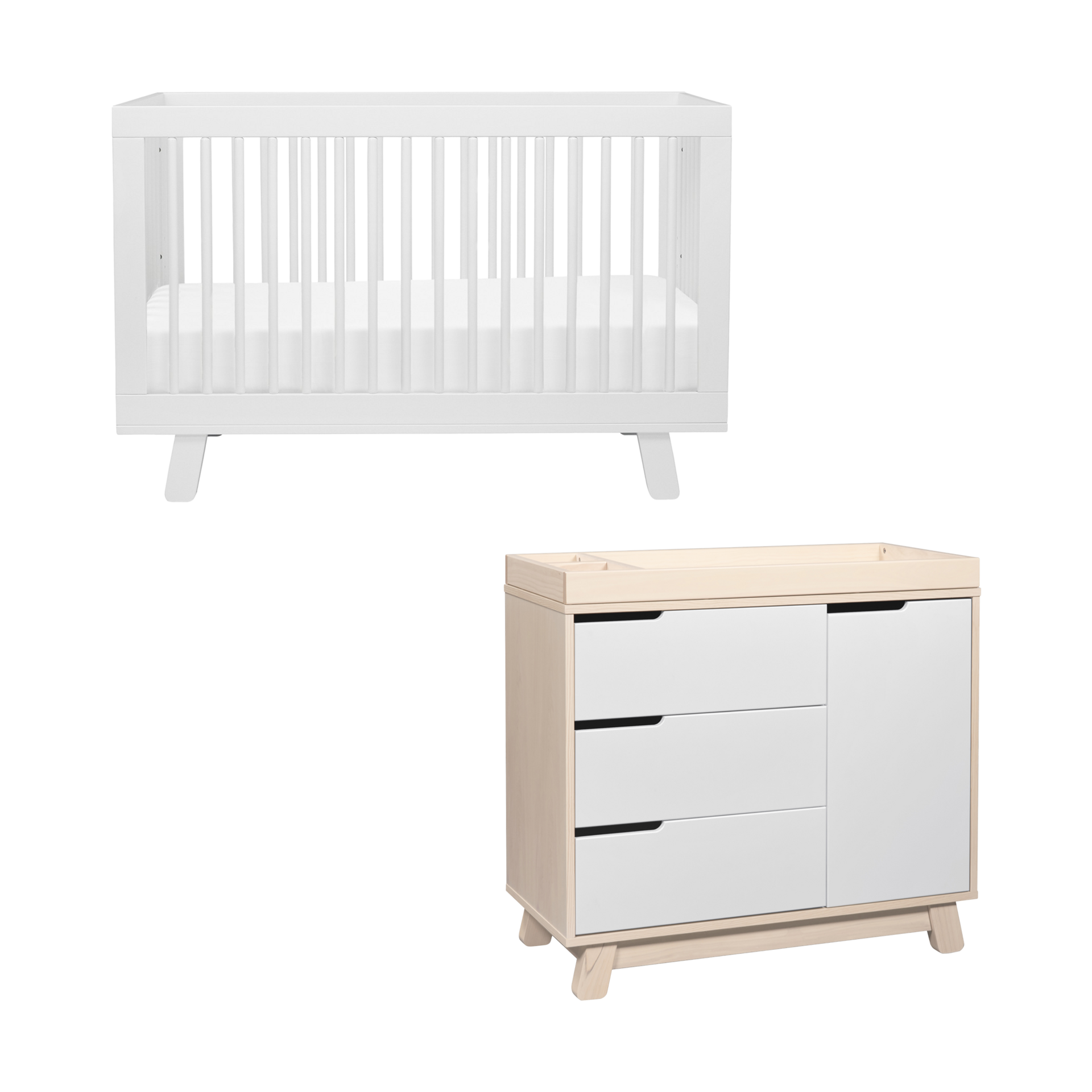 babyletto Hudson Crib & Hudson Dresser Bundle.