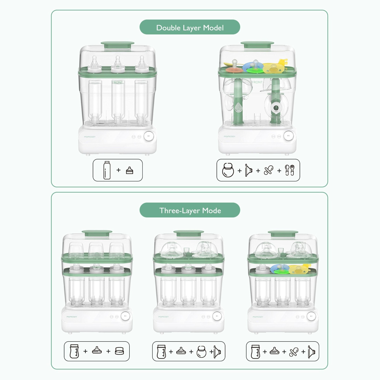 Momcozy Bottle Sterilizer and Dryer.