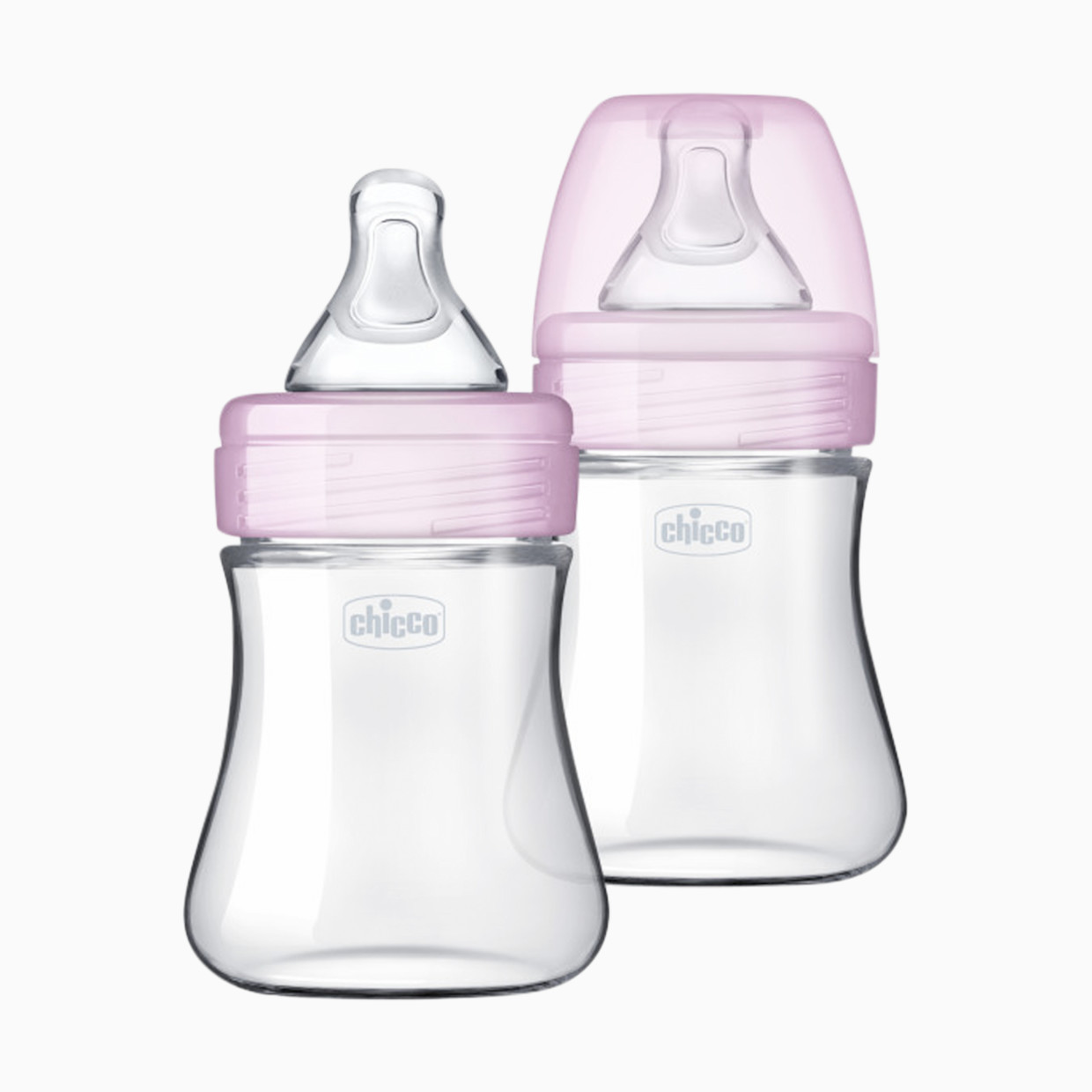 Chicco Duo Hybrid Baby Bottles with Invinci-Glass - Pink, 5 Oz.