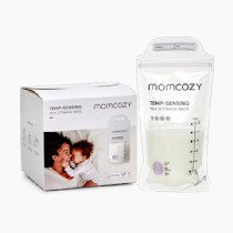 Momcozy Breastmilk Storing Bags, Temp-Sensing Discoloration Milk Storing Bags for Breastfeeding, Disposable Milk Storage Bag with 6 Ounce Self Standing, No-Leak Milk Freezer Storage Pouches, 120pcs