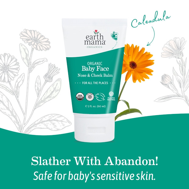 Earth Mama Organic Baby Face Nose & Cheek Balm.